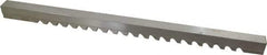Value Collection - 16mm Keyway Width, Style E-1, Keyway Broach - High Speed Steel, Bright Finish, 3/4" Broach Body Width, 1" to 6" LOC, 15-1/2" OAL - Apex Tool & Supply