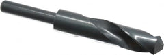 Interstate - 22mm Drill, 118° Point, High Speed Steel Silver Deming & Reduced Shank Drill Bit - Apex Tool & Supply