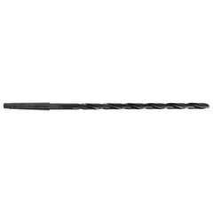 Interstate - 1-1/64", 3MT 118° Point High Speed Steel Taper Shank Drill Bit - Apex Tool & Supply