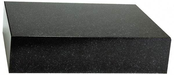 Value Collection - 12" Long x 12" Wide x 3" Thick, Granite Inspection Surface Plate - B Toolroom Grade, 0.0001" Unilateral Tolerance - Apex Tool & Supply