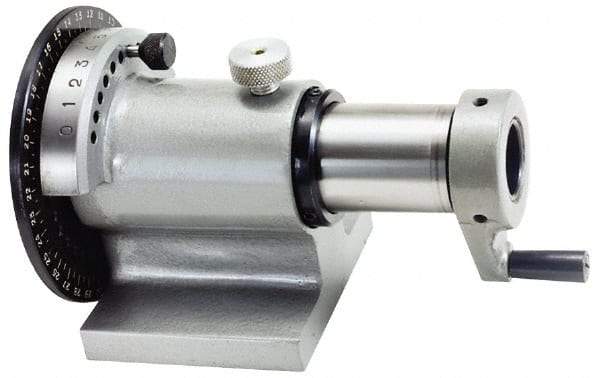 Interstate - 5C Compatible, Horizontal Spin Collet Indexer - 1" Max Collet Capacity - Apex Tool & Supply