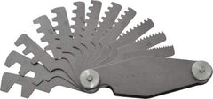 Value Collection - 12 Leaf, 2 to 20mm Pitch Range, Screw Pitch Gage - 30° Thread Angle - Apex Tool & Supply