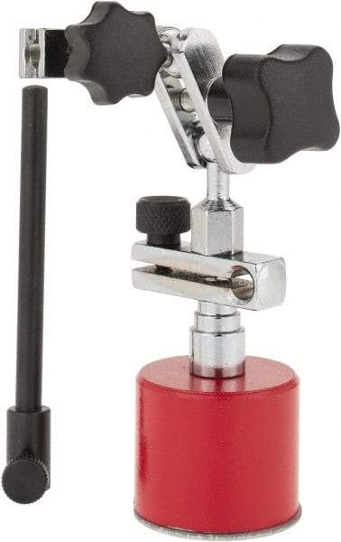 Value Collection - 30mm Wide x 1" High Magnetic Indicator Base with Holders - 1-3/16" Base Diam - Apex Tool & Supply