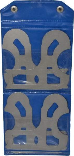 Value Collection - 10 Piece, 0.55 to 1 Inch Radius, Steel Radius Gage Set - Satin Chrome Coated - Apex Tool & Supply