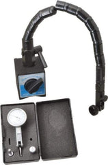Value Collection - 0.0005" Graduation, 0-15-0 Dial Reading, Indicator & Base Kit - 1-1/4" Dial Diam - Apex Tool & Supply