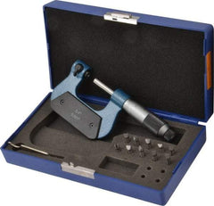 Value Collection - 0 to 1" Range, Mechanical Screw Thread Micrometer - Ratchet-Friction Thimble, 0.001" Graduation - Apex Tool & Supply