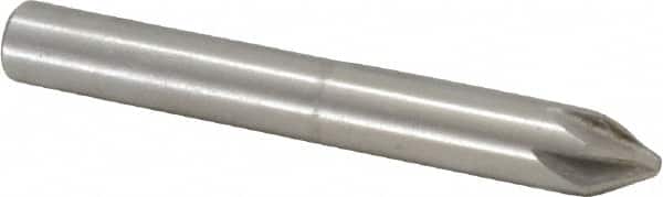 Interstate - 1/4" Head Diam, 1/4" Shank Diam, 6 Flute 60° Cobalt Countersink - Apex Tool & Supply