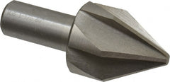 Interstate - 1-1/2" Head Diam, 3/4" Shank Diam, 6 Flute 60° Cobalt Countersink - Apex Tool & Supply