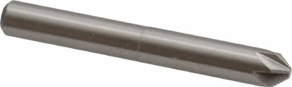 Interstate - 1/4" Head Diam, 1/4" Shank Diam, 6 Flute 82° Cobalt Countersink - Apex Tool & Supply
