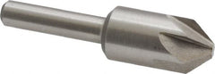 Interstate - 1/2" Head Diam, 1/4" Shank Diam, 6 Flute 82° Cobalt Countersink - Apex Tool & Supply
