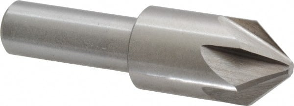 Interstate - 3/4" Head Diam, 1/2" Shank Diam, 6 Flute 82° Cobalt Countersink - Apex Tool & Supply