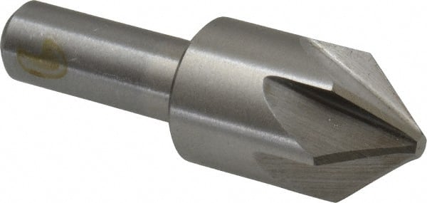 Interstate - 7/8" Head Diam, 1/2" Shank Diam, 6 Flute 82° Cobalt Countersink - Apex Tool & Supply