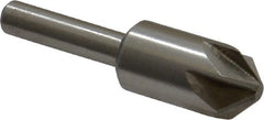 Interstate - 1/2" Head Diam, 1/4" Shank Diam, 6 Flute 90° Cobalt Countersink - Apex Tool & Supply