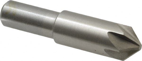Interstate - 5/8" Head Diam, 1/2" Shank Diam, 6 Flute 90° Cobalt Countersink - Apex Tool & Supply