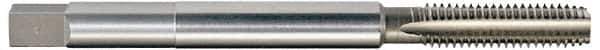 Interstate - 5/8-18 UNF, 4 Flute Plug Hand Pulley Tap - High Speed Steel, Bright Finish, Right Hand Flute, H3 Thread Limit, 8" OAL - Apex Tool & Supply