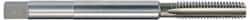 Hertel - 7/16-14 UNC, 4 Flute Plug Hand Pulley Tap - High Speed Steel, Bright Finish, Right Hand Flute, H3 Thread Limit, 6" OAL - Apex Tool & Supply