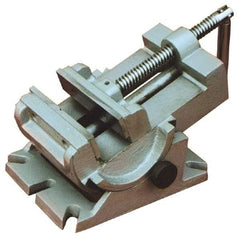 Interstate - 4-1/4" Jaw Opening Capacity x 1-1/2" Throat Depth, Horizontal Drill Press Vise - 4-1/2" Wide x 1-1/2" High Jaw, Stationary Base, Standard Speed, 7-1/2" OAL x 4.33" Overall Height - Apex Tool & Supply