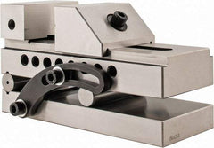 Interstate - 3" Jaw Width x 1-1/4" Jaw Height, 3-3/4" Jaw Capacity, Steel, Sine Vise - 7-1/2" OAL x 3" Overall Width x 3-5/8" Overall Height, Square to within 0.0002", Parallel to within 0.0002" - Apex Tool & Supply