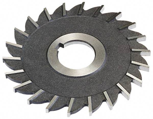 Keo - 4" Diam x 5/16" Width of Cut, 24 Teeth, High Speed Steel Side Milling Cutter - Straight Teeth, Uncoated - Apex Tool & Supply
