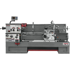 Jet - 16" Swing, 60" Between Centers, 230 Volt, Triple Phase Engine Lathe - 7MT Taper, 7-1/2 hp, 25 to 1,800 RPM, 3-1/8" Bore Diam, 40" Deep x 48" High x 116-1/2" Long - Apex Tool & Supply