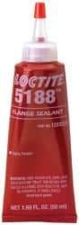 Loctite - 50 mL Tube Red Polyurethane Joint Sealant - -65 to 300°F Operating Temp, 24 hr Full Cure Time, Series 5188 - Apex Tool & Supply