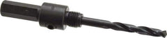 Lenox - 9/16 to 1-3/16" Tool Diam Compatibility, Straight Shank, Carbon Steel Integral Pilot Drill, Hole Cutting Tool Arbor - 33/64" Min Chuck, Hex Shank Cross Section, Quick-Change Attachment, For Hole Saws 1L - Apex Tool & Supply