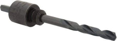 Lenox - 9/16 to 1-3/16" Tool Diam Compatibility, Straight Shank, Carbon Steel Integral Pilot Drill, Hole Cutting Tool Arbor - 15/64" Min Chuck, Triangular Shank Cross Section, Quick-Change Attachment, For Hole Saws 4L - Apex Tool & Supply