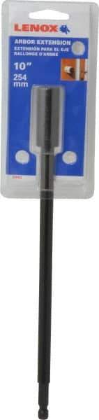 Lenox - Carbon Steel Hole Cutting Tool Extension - 3/8" x 10", Compatible with Arbors - Apex Tool & Supply