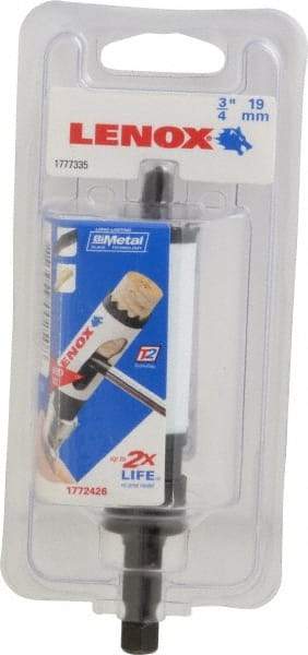 Lenox - 3/4" Diam, 1-9/16" Cutting Depth, Hole Saw - Bi-Metal Saw, Toothed Edge - Apex Tool & Supply