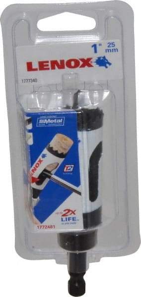 Lenox - 1" Diam, 1-9/16" Cutting Depth, Hole Saw - Bi-Metal Saw, Toothed Edge - Apex Tool & Supply