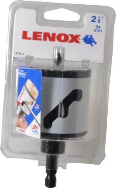 Lenox - 2-1/8" Diam, 1-9/16" Cutting Depth, Hole Saw - Bi-Metal Saw, Toothed Edge - Apex Tool & Supply