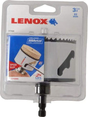 Lenox - 3-1/4" Diam, 1-9/16" Cutting Depth, Hole Saw - Bi-Metal Saw, Toothed Edge - Apex Tool & Supply