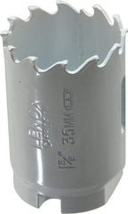 Lenox - 1-3/8" Diam, 1-1/2" Cutting Depth, Hole Saw - Carbide-Tipped Saw, Toothed Edge - Apex Tool & Supply