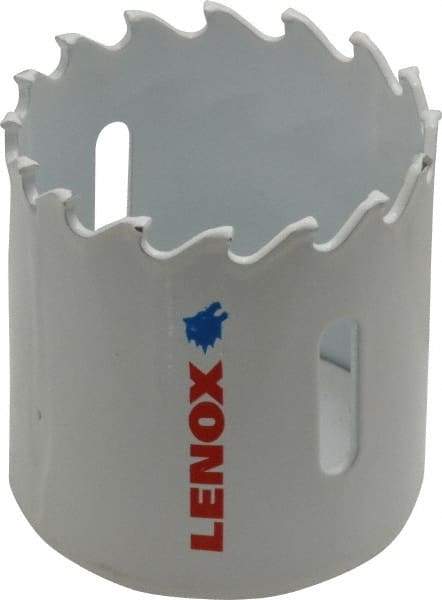 Lenox - 1-3/4" Diam, 1-1/2" Cutting Depth, Hole Saw - Carbide-Tipped Saw, Toothed Edge - Apex Tool & Supply