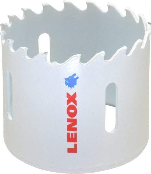 Lenox - 2-1/8" Diam, 1-1/2" Cutting Depth, Hole Saw - Carbide-Tipped Saw, Toothed Edge - Apex Tool & Supply