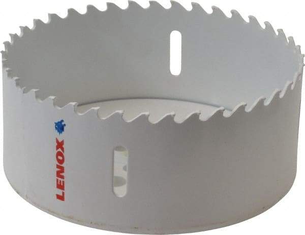 Lenox - 4-1/4" Diam, 1-1/2" Cutting Depth, Hole Saw - Carbide-Tipped Saw, Toothed Edge - Apex Tool & Supply