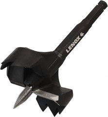 Lenox - 3-5/8", 7/16" Hex Shank, Bright Finish, Steel Self Feed Drill Bit - Apex Tool & Supply