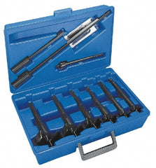 Lenox - 1-1/8 to 2-9/16", Bright Finish, Carbon Steel Auger Drill Bit Set - Apex Tool & Supply