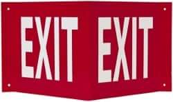 NMC - Exit, Acrylic Exit Sign - 14-1/2" Wide x 8" High - Apex Tool & Supply