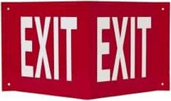 NMC - Exit, Acrylic Exit Sign - 14-1/2" Wide x 8" High - Apex Tool & Supply