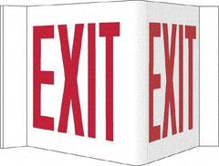 NMC - Exit, Acrylic Exit Sign - 14-1/2" Wide x 8" High - Apex Tool & Supply