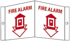 NMC - Fire Alarm, Acrylic Fire Sign - 14-1/2" Wide x 8" High - Apex Tool & Supply