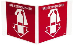 NMC - Fire Extinguisher, Acrylic Fire Sign - 14-1/2" Wide x 8" High - Apex Tool & Supply