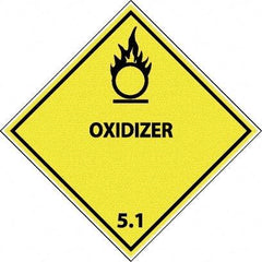 NMC - Oxidizer DOT Shipping Label - 4" High x 4" Wide - Apex Tool & Supply