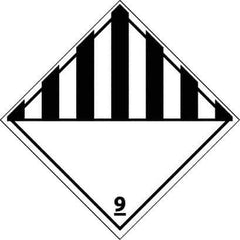 NMC - 9 DOT Shipping Label - 4" High x 4" Wide - Apex Tool & Supply
