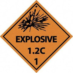 NMC - Explosive 1.2C Shipping Label - 4" High x 4" Wide - Apex Tool & Supply