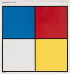 NMC - "Hazardous Materials Systems", 10" Long x 10" Wide, Pressure-Sensitive Vinyl Safety Sign - Square, 0.004" Thick, Use for Hazardous Materials - Apex Tool & Supply