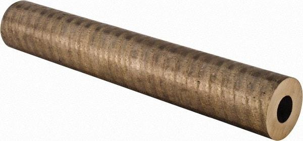 Made in USA - 2 Inch Outside Diameter x 13 Inch Long, Aluminum Bronze Round Tube - 1 Inch Inside Diameter, Alloy Aluminum Bronze (CDA 954), 9 Lb. Shipping Weight - Apex Tool & Supply