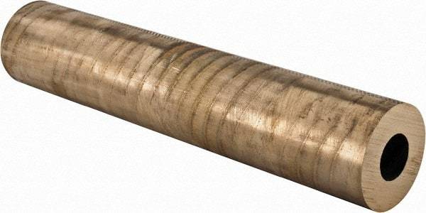 Made in USA - 2-1/2 Inch Outside Diameter x 13 Inch Long, Aluminum Bronze Round Tube - 1-1/4 Inch Inside Diameter, Alloy Aluminum Bronze (CDA 954), 14 Lb. Shipping Weight - Apex Tool & Supply