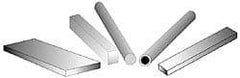 Made in USA - 2 Ft. Long x 1 Inch Wide x 1/2 Inch High, Acetal, Rectangular Plastic Bar - Natural - Apex Tool & Supply